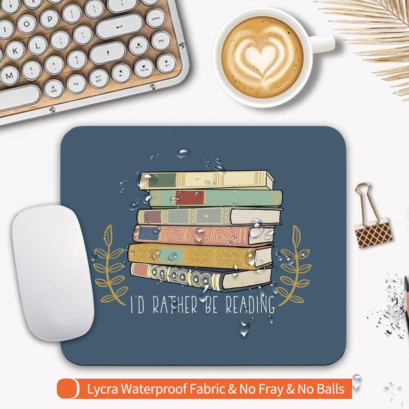 Armanza Square Mouse Pad Books, Personalized Premium-Textured Custom Mouse Mat Design, Washable Mousepad Cloth, Non-Slip Rubber Base Computer Mouse Pads for Wireless Mouse - Image 3